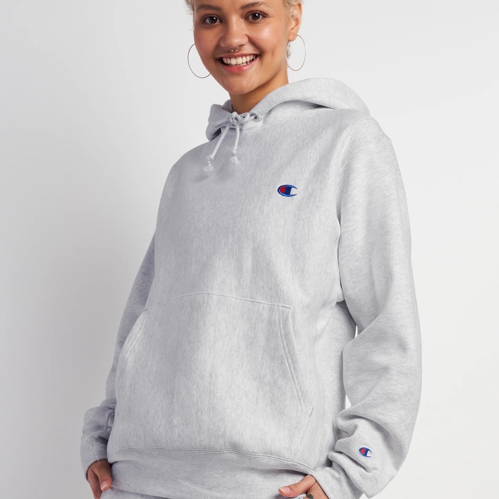 NWT Champion Hoodie Reverse Weave Hoodie Wmns XS Silver Grey